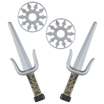 Kit de 4 armes de Ninja pour enfant
