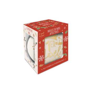 Boule de Noël - Mon 1er Noël - Blanc et Or