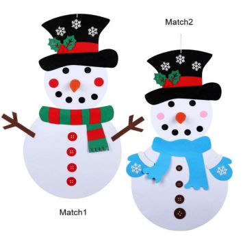 Bonhomme de Neige en feutrine DIY - 100 cm
