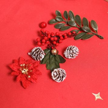14 décorations de table à parsemer - Noël - De 1 à 9 cm - Collection Luxury Christmas