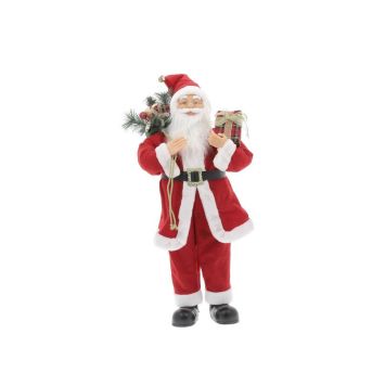 Père Noël debout en polyester à poser - 90 cm