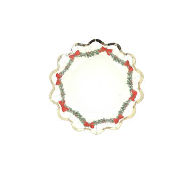 8 bols en carton - Noël - Diamètre 13,5 cm - Collection Conte de Noël