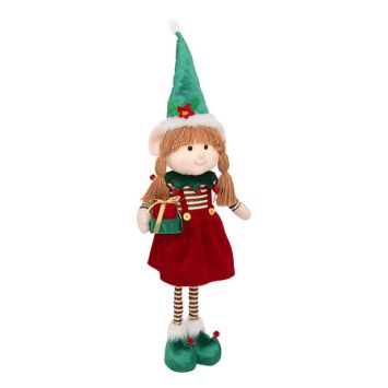 Lutin farceur de Noël télescopique - 95 cm - Modèle Aléatoire