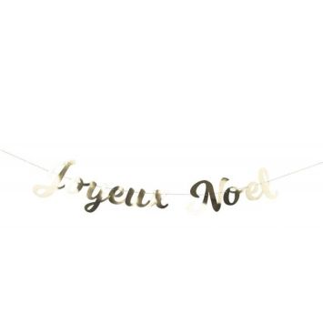 guirlande Joyeux Noël en or