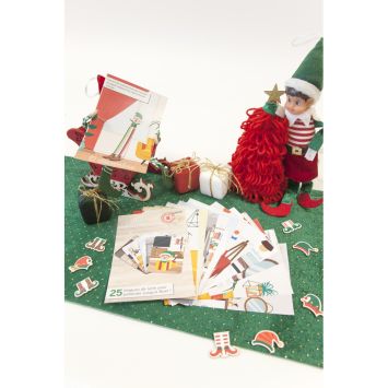 25 idées de bêtises du lutin farceur de Noël sur cartes - 15 x 10 cm