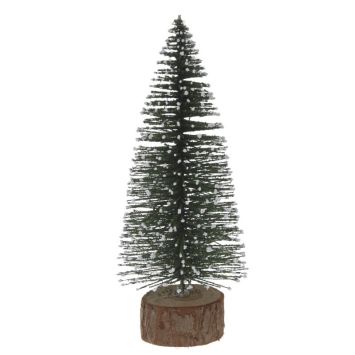 sapin de table couleur au choix sur tronc en bois | jourdefete.com