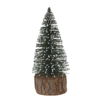 sapin de table couleur au choix sur tronc en bois | jourdefete.com