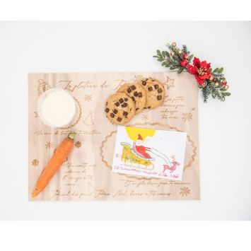 Le plateau du Père Noël en bois
