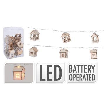 Guirlande Lumineuse - Maisons en Bois