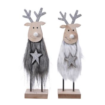 renne polaire à poser couleur aléatoire de 22 cm | jourdefete.com