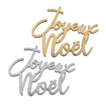 10 confettis de table joyeux noël or et argent | jourdefete.com