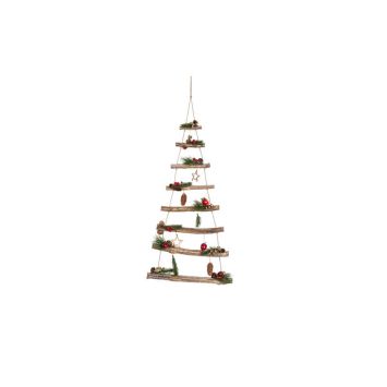 suspension sapin de noël en bois géant | jourdefete.com
