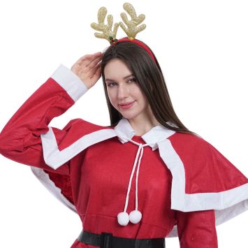 Serre-tête avec bois de renne de Noël pour adulte