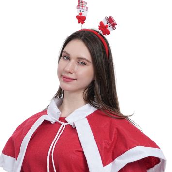 Serre-tête avec bonhommes de neige de Noël pour adulte