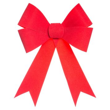 grand nœud rouge en velours | jourdefete.com