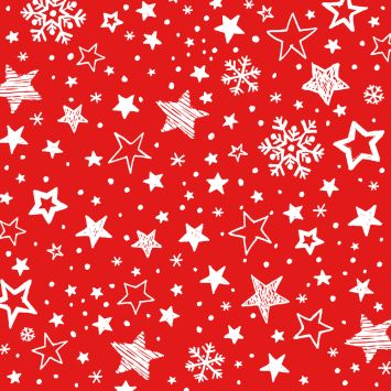 20 serviettes en papier - Noël - 33 x 33 cm - Atelier "Jolies Étoiles"