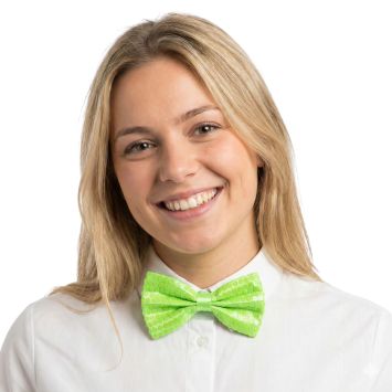 Nœud papillon orange fluo avec sequins brillants | jourdefete.com