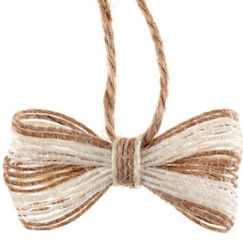 Un lot de 10 nœuds à la couleur naturelle pour votre table de mariage | jourdefete.com