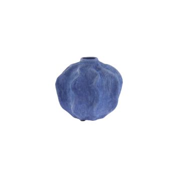 Vase boule en céramique bleu indigo pour décoration de mariage ou baptême | jourdefete.com