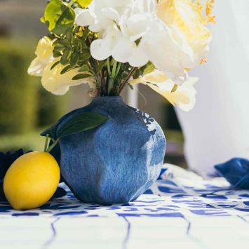 Vase en céramique - Olya - 12,5 x 11,5 cm