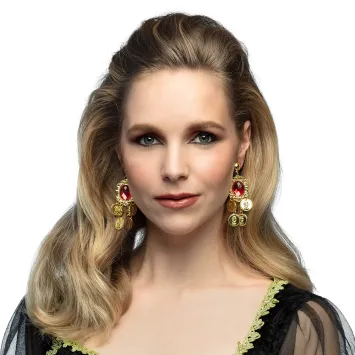 Boucles d'oreilles orientales - Ruby