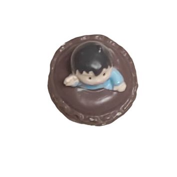 Figurine de macaron au chocolat - Oscar | jourdefete.com
