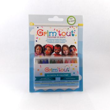 Pack 12 crayons de maquillage Grim'tout