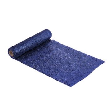 chemin-table-paillettes-bleu-nuit| jourdefete.com