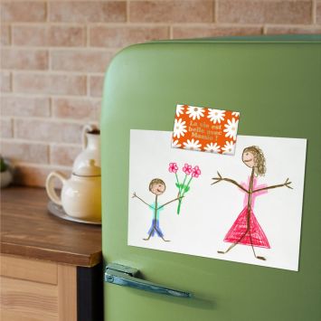 Magnet affectif "La vie est belle avec Mamie !" - Collection Mamie d'Amour
