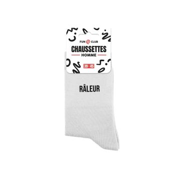 Paire de chaussettes blanches pour homme - Modèle au choix