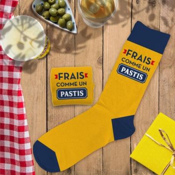Paire de chaussettes pour homme - Frais comme un Pastis - Collection Pastis Club
