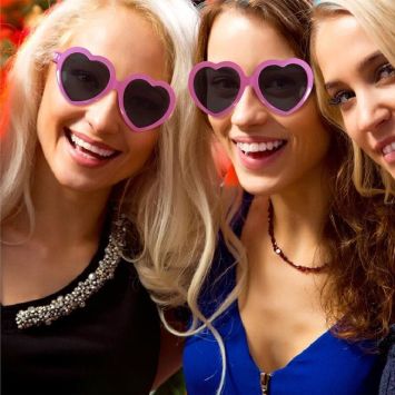 Paire de lunettes en forme de cœur - Collection EVJF Party