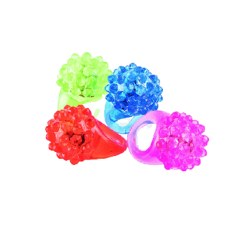 Bague lumineuse - Mister Fluo - Couleur Aléatoire | jourdefete.com