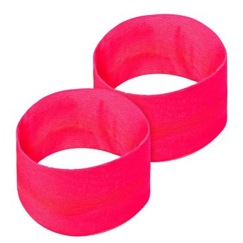 Poignets rose fluo pour soirée années 80 | jourdefete.com