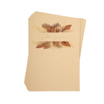 carte pour paln de table collection palm | jourdefete.com