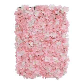 Panneau floral d'hortensias - 60 x 40 x 5 cm - Couleur au choix