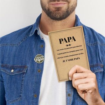 Carte et Pin's - Super Papa