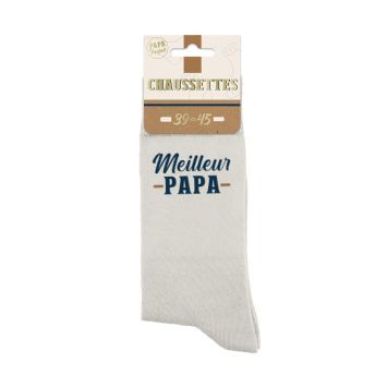 Paire de chaussettes pour homme "Meilleur Papa" - Collection Papa Parfait