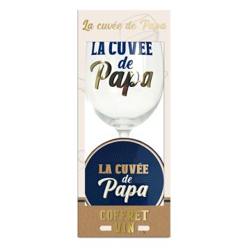  Coffret verre à vin La Cuvée de Papa fête des pères | jourdefete.com