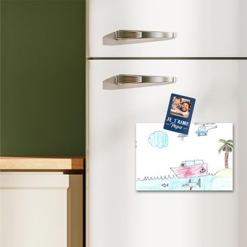 Magnet photo en bois "Je t'aime Papa" - Collection Papa Parfait