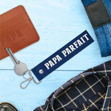 Porte-clés avec lanière "Papa Parfait" - Collection Papa Parfait