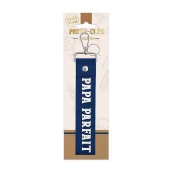 Porte-clés avec lanière "Papa Parfait" - Collection Papa Parfait
