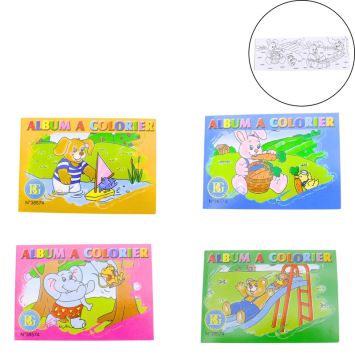 Album à colorier de 16 pages - Modèle Aléatoire