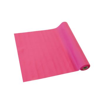 Chemin de table Pâques en toile fine unie 28 cm x 4 m coloris fuchsia | jourdefete.com