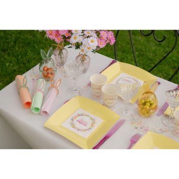 12 serviettes cocktail en papier - 25 x 25 cm - Pâques - Collection Printemps