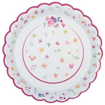 6 assiettes en carton - Diamètre 23 cm - Pâques - Collection Printemps