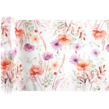 Chemin de table en polyester - 27 cm x 3 m - Pâques - Collection Lapinou