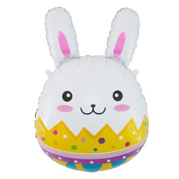 Ballon lapin de Pâques coloré en mylar 55 cm | jourdefete.com