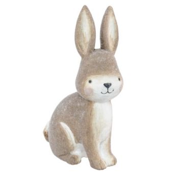 Figurine – Pâques - Lapin Brun en Résine | jourdefete.com