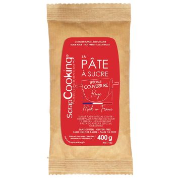 Pâte à sucre pour couverture et décorations de gâteaux - 400 grammes - Couleur au choix